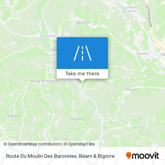 Route Du Moulin Des Baronnies map