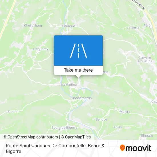 Route Saint-Jacques De Compostelle map
