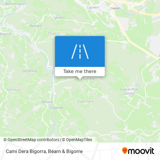 Cami Dera Bigorra map