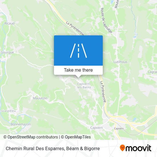 Chemin Rural Des Esparres map