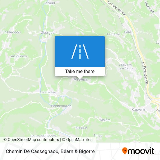 Chemin De Cassegnaou map