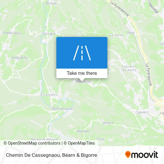 Chemin De Cassegnaou map