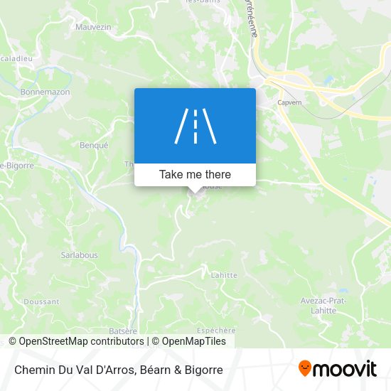Chemin Du Val D'Arros map
