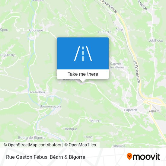 Rue Gaston Fébus map
