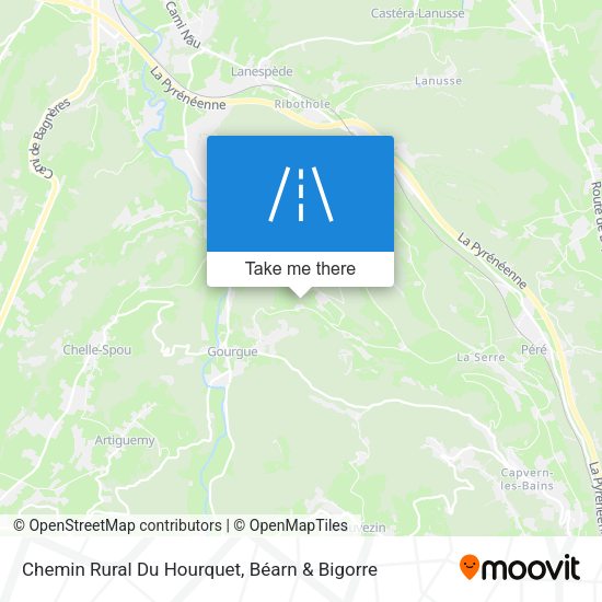 Chemin Rural Du Hourquet map
