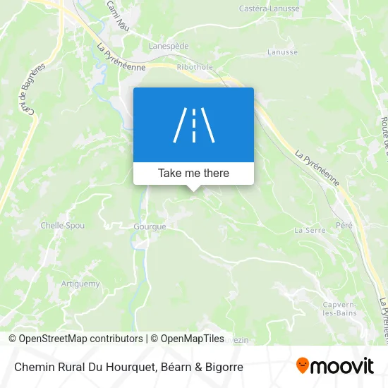 Chemin Rural Du Hourquet map