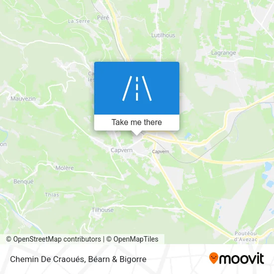 Chemin De Craoués map