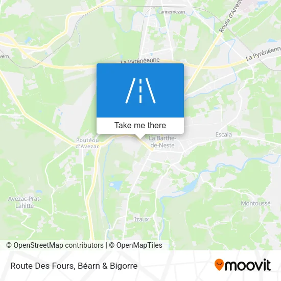 Route Des Fours map
