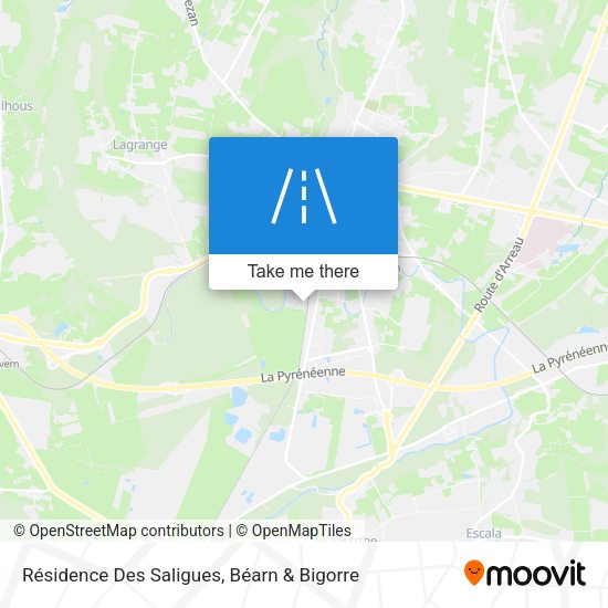 Résidence Des Saligues map