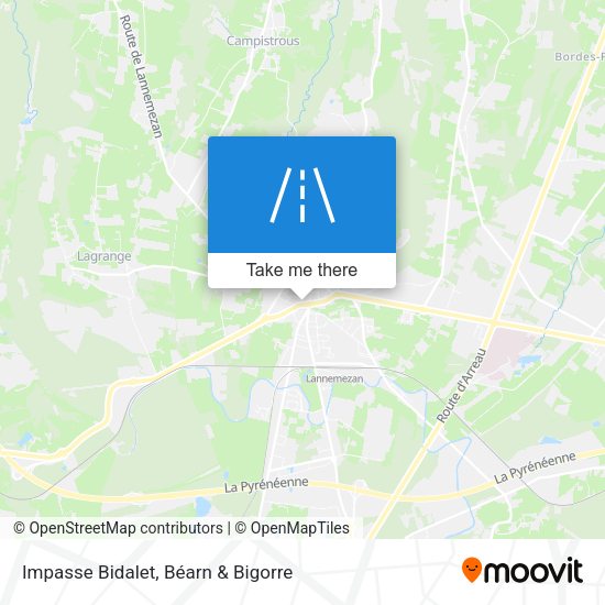 Impasse Bidalet map