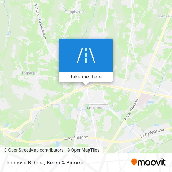 Impasse Bidalet map