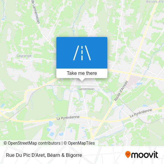 Rue Du Pic D'Aret map
