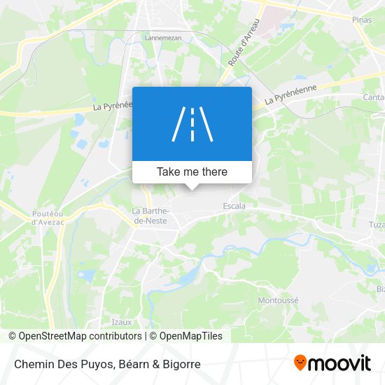 Chemin Des Puyos map