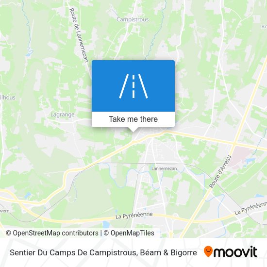 Sentier Du Camps De Campistrous map