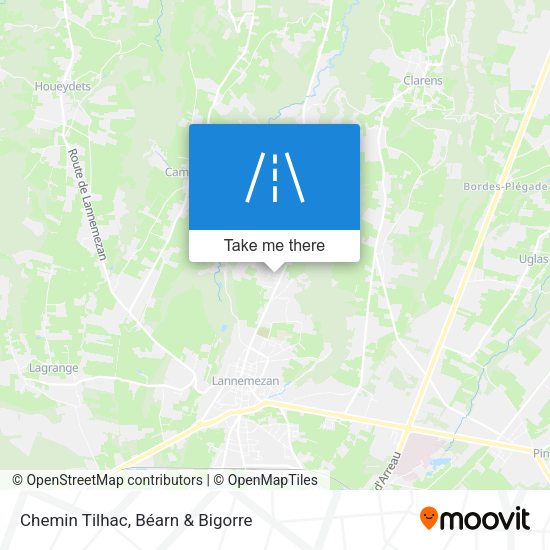 Chemin Tilhac map