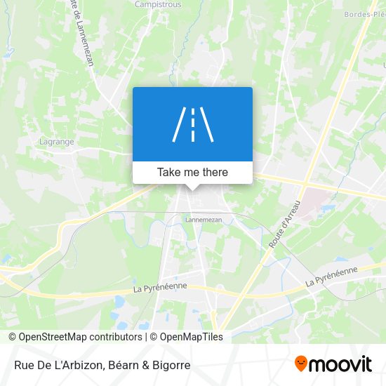 Rue De L'Arbizon map