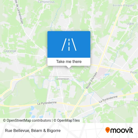 Rue Bellevue map