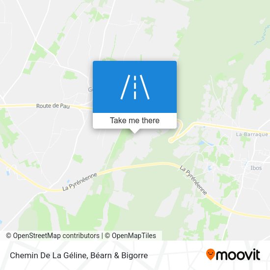 Chemin De La Géline map