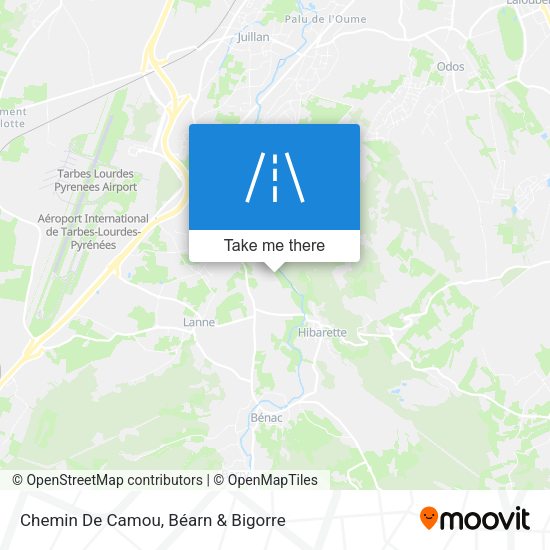 Chemin De Camou map