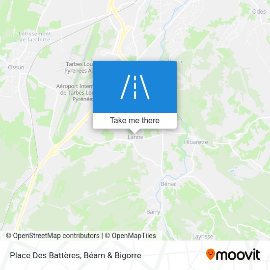 Place Des Battères map