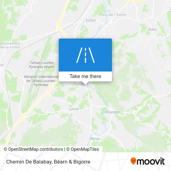 Chemin De Balabay map