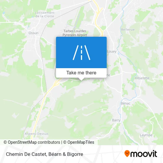 Chemin De Castet map