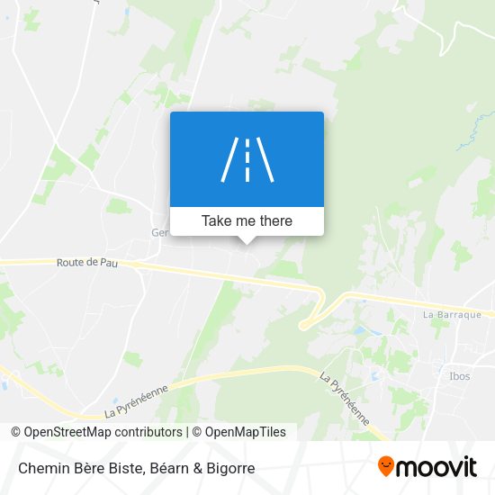 Chemin Bère Biste map