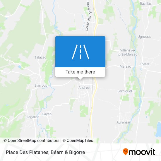 Place Des Platanes map
