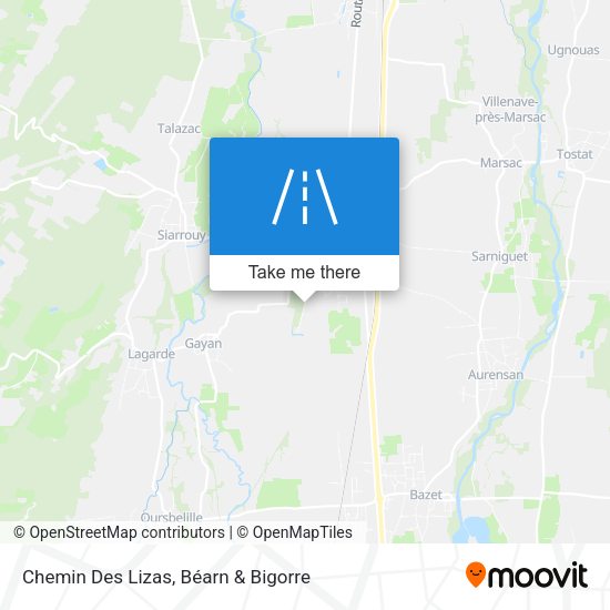 Chemin Des Lizas map