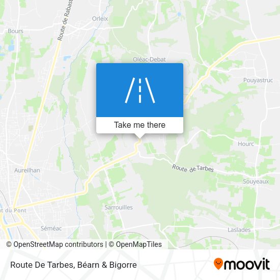 Route De Tarbes map