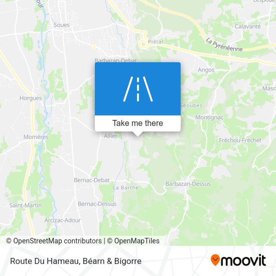 Route Du Hameau map
