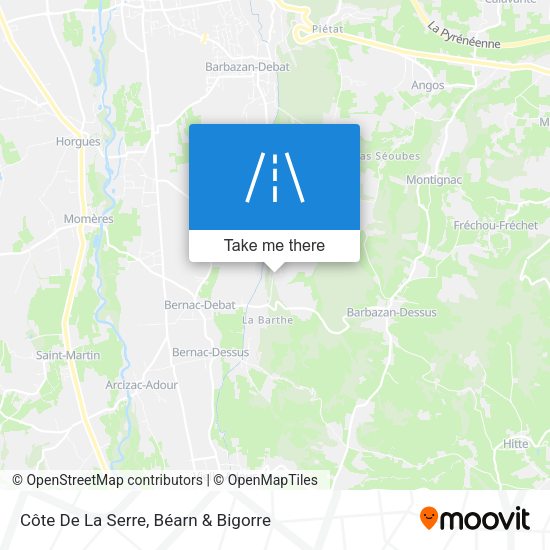 Côte De La Serre map