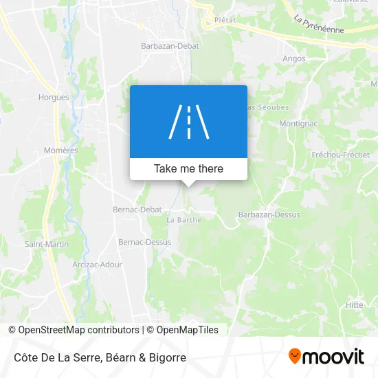 Côte De La Serre map