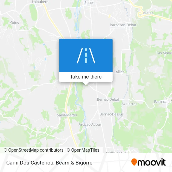 Cami Dou Casteriou map