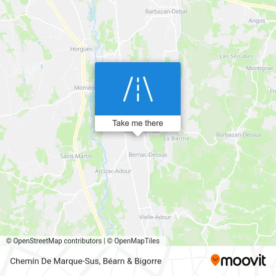 Chemin De Marque-Sus map
