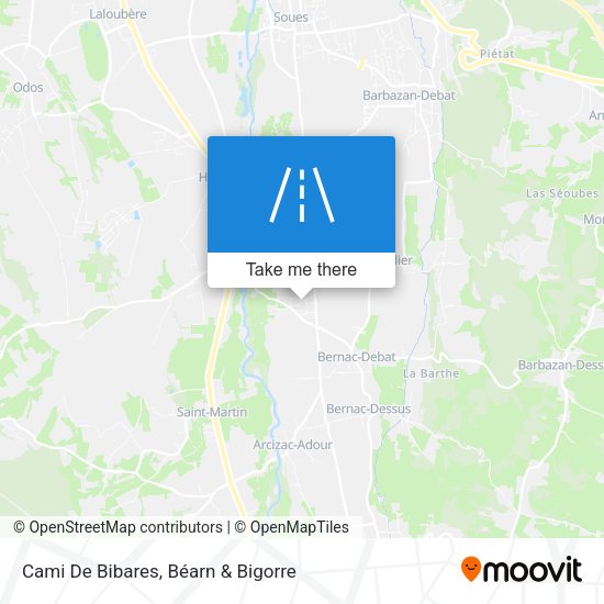 Cami De Bibares map