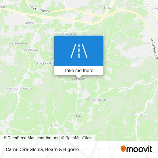 Cami Dera Gleisa map