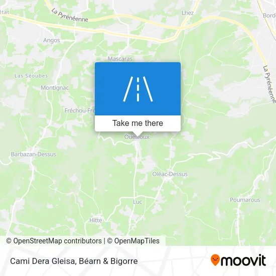 Cami Dera Gleisa map