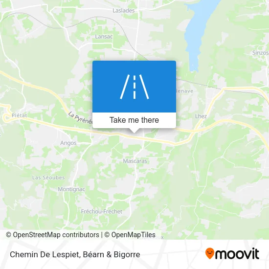 Chemin De Lespiet map