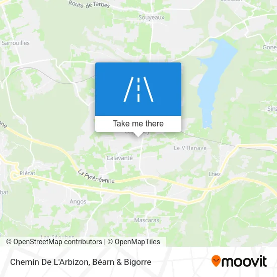 Chemin De L'Arbizon map
