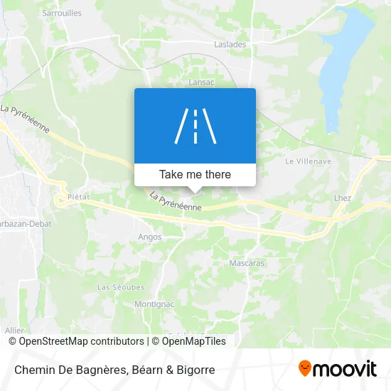 Chemin De Bagnères map