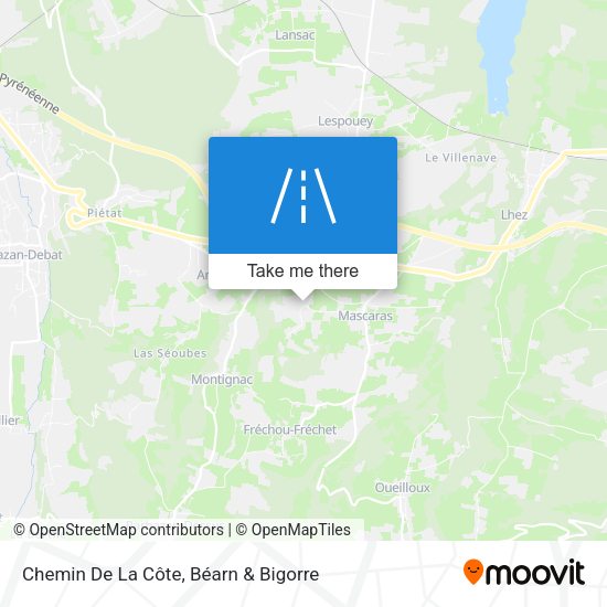 Chemin De La Côte map