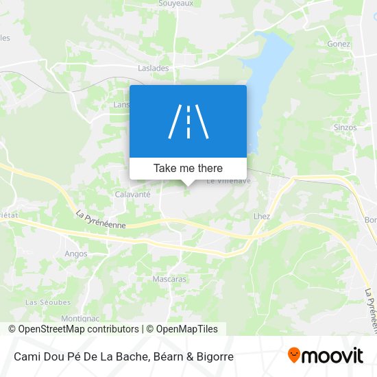 Cami Dou Pé De La Bache map