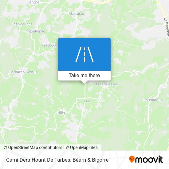 Cami Dera Hount De Tarbes map