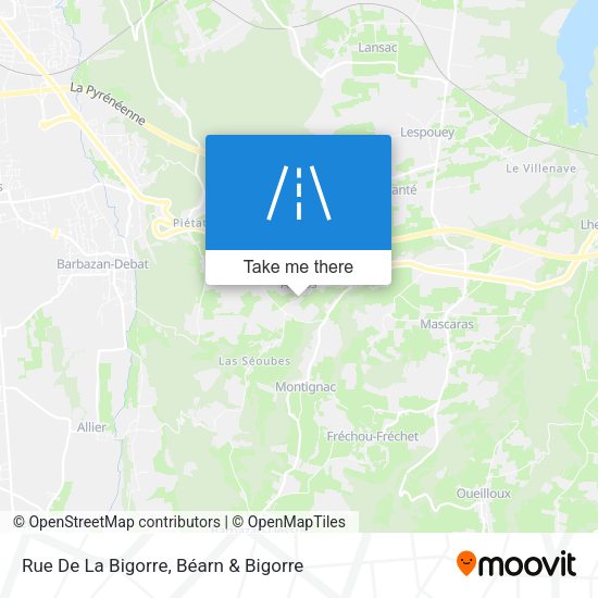 Rue De La Bigorre map