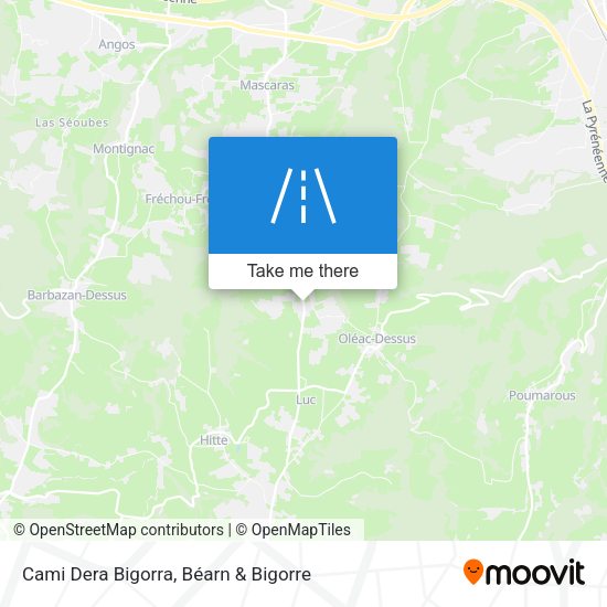 Cami Dera Bigorra map