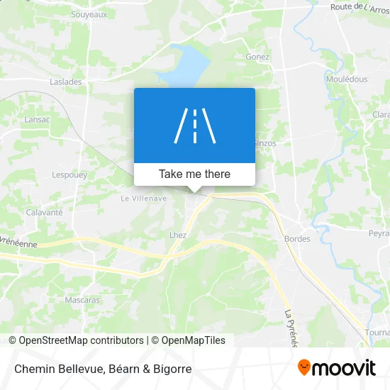 Chemin Bellevue map