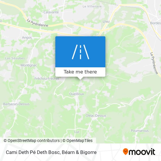 Cami Deth Pé Deth Bosc map