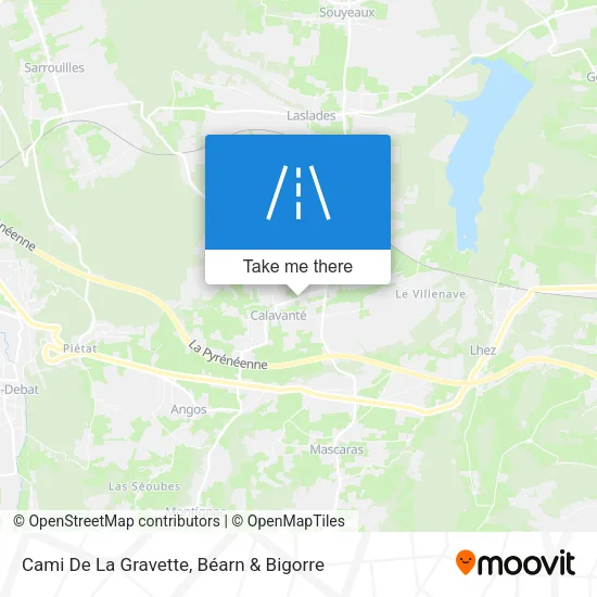 Cami De La Gravette map