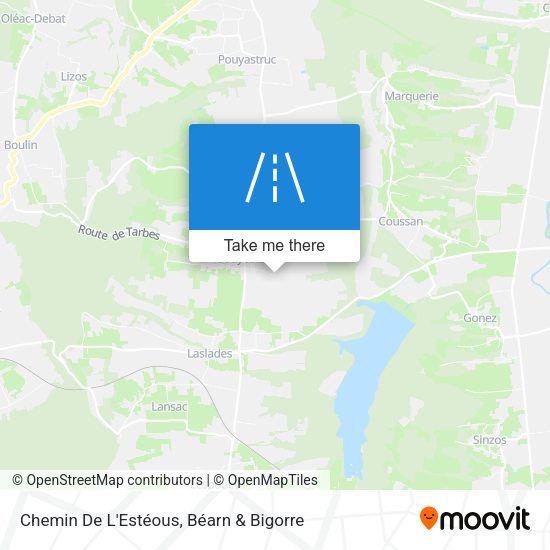 Chemin De L'Estéous map